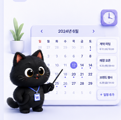 중요한 일정 관리